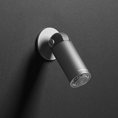 Antonio Lupi Azimut Настенная или потолочная душевая лейка, ? 8см, с регулируемым потоком, цвет: графит
