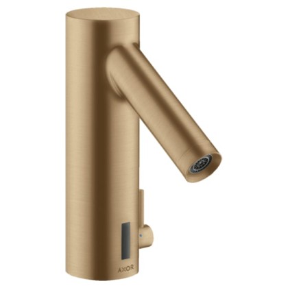 Axor Starck Cмеситель для раковины, на 1 отв., электроный, питание от сети 230V, с регулировкой температуры, цвет: шлифованная бронза