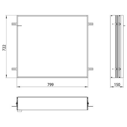 EMCO Prime2 Монтажная рама для встраиваемого шкафа 80, B79.9xH72.2см