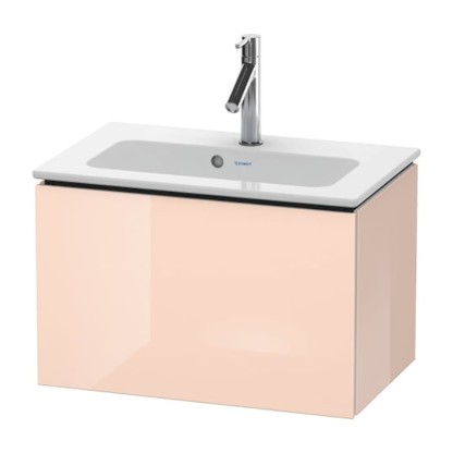 Duravit L-Cube Тумба подвесная, 62x39х40, с раковиной и 1 выдв. ящик, цвет: абрикосовый жемчуг глянцевый