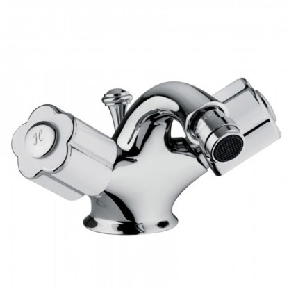 Смеситель для биде Bongio Fleur Blanc, цвет: хром/белый фарфор