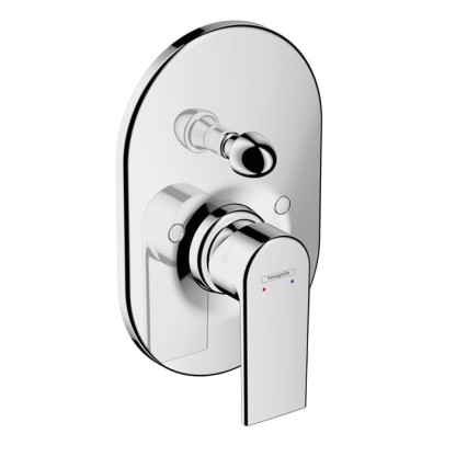 Hansgrohe Vernis Shap Смеситель для ванны, однорычажный, встраиваеемый, внешняя часть, цвет: хром