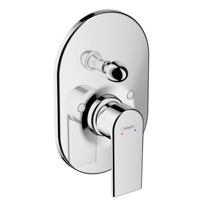 Hansgrohe Vernis Shap Смеситель для ванны, однорычажный, встраиваеемый, внешняя часть, цвет: хром