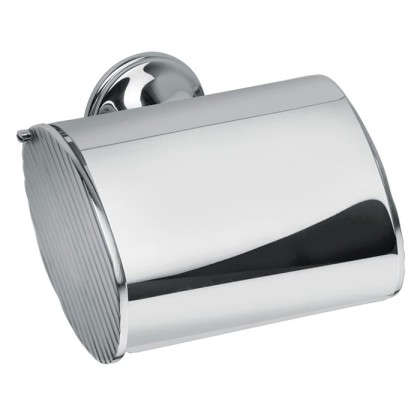 Bongio Fleur blanc Держатель туалетной бумаги подвесной, цвет: хром