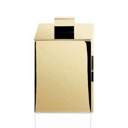 Decor Walther DW 3650 Бокс универсальный 8.5x8.5x11см, с крышкой, настольный, цвет: золото
