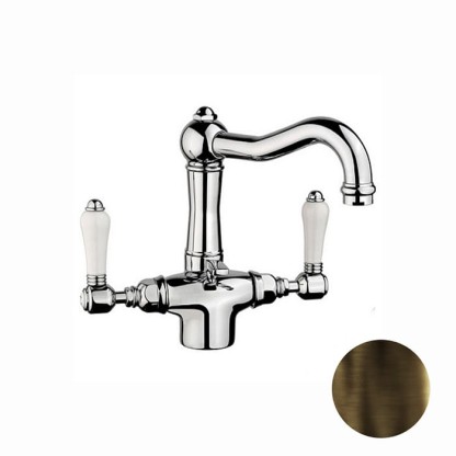 Nicolazzi P.m. Blanc Смеситель для раковины на 1 отверстие, цвет: тёмная бронза