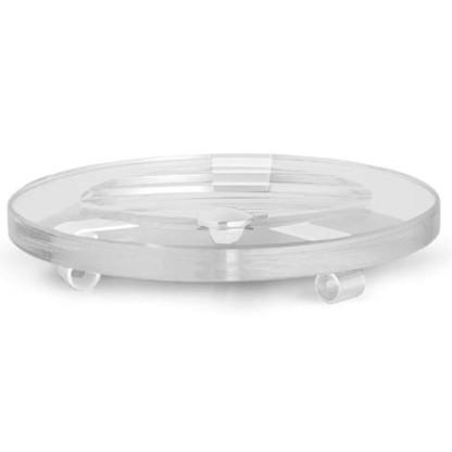 Bertocci Cinquecento Мыльница настольная, цвет: прозрачное стекло/белый матовый