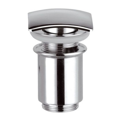 Daniel Complementi Донный клапан для раковины без перелива с квадратной пробкой, click-clack, хром