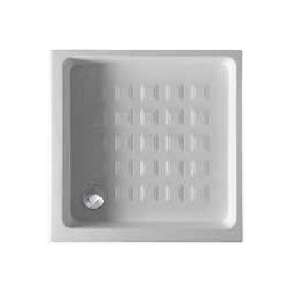 Kerasan Retro поддон угловой квадратный 80х80см, диаметр слива 9см, цвет: белый