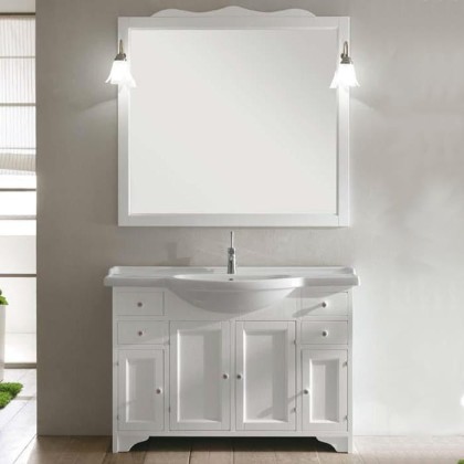 EBAN Gemma Тумба напольная 120см, с раковиной, цвет: bianco assoluto