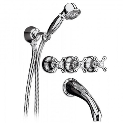 Смеситель для ванны Bongio Axel, цвет: хром