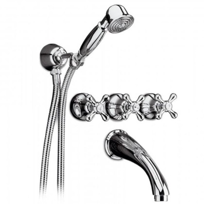 Смеситель для ванны Bongio Axel, цвет: хром