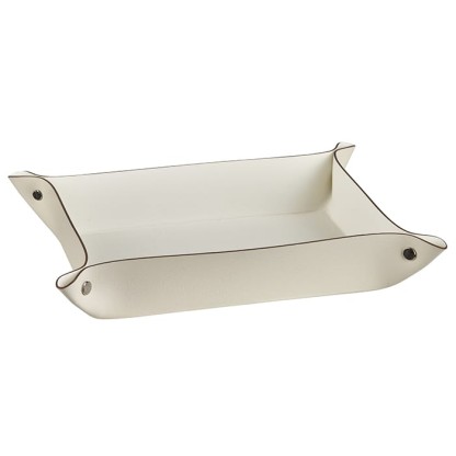 ADJ Мелочница, 20x14xH5 см., цвет: панна котта/белый