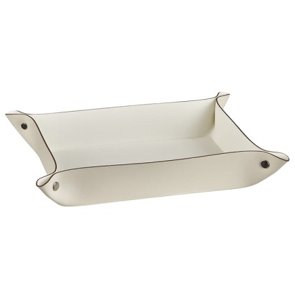 ADJ Мелочница, 20x14xH5 см., цвет: панна котта/белый