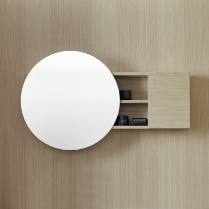 Burgbad Coco Зеркальный шкаф с подсветкой 120x70x17 см, цвет: дуб натуральный