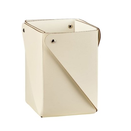 ADJ Стаканчик, 8x8xH10,5 см., цвет: панна котта/белый