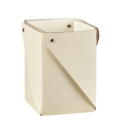 ADJ Стаканчик, 8x8xH10,5 см., цвет: панна котта/белый