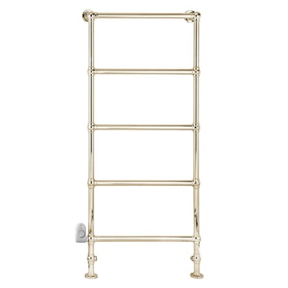 Devon&Devon Baccus 7 Полотенцесушитель электрический 75х15.7хh155.7см, напольный, термостат белый, подключение SX, цвет: светлое золото