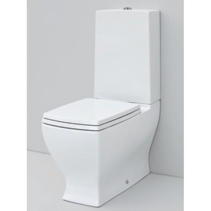 Artceram JAZZ унитаз моноблок 69х36см слив универсальный , с креплением, цвет: белый/хром