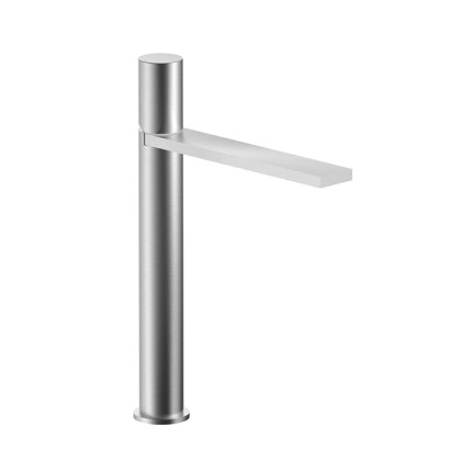 Fantini Milano Смеситель для раковины, 1 отв., излив: 220 мм, цвет: матовая натуральная сталь