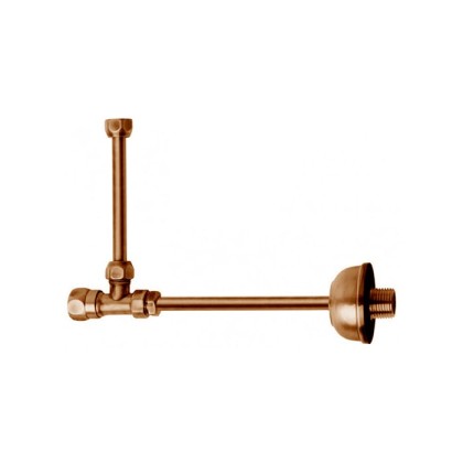 Kerasan Угловой кран для подвода воды к бачку унитаза, цвет: бронза