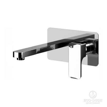 Cisal Cubic Смеситель для раковины, встраиваемый, излив 20см., внешняя часть, цвет: хром