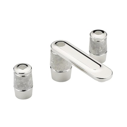 THG CORVAIR FIOR DI BOSCO Смеситель для раковины на 3 отверстия, с донным клапаном, цвет: хром