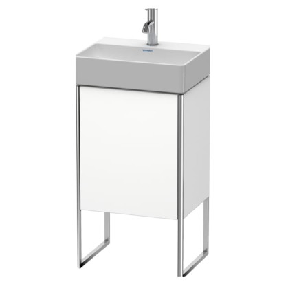 Duravit XSquare Тумба напольная, 43.4х34х73.9см, с раковиной, 1 стек полка, 1 дверца правая, цвет: белый матовый