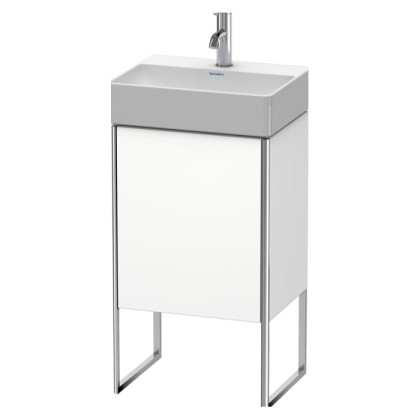 Duravit XSquare Тумба напольная, 43.4х34х73.9см, с раковиной, 1 стек полка, 1 дверца правая, цвет: белый матовый