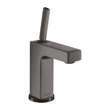 Axor Citterio Смеситель для раковины 110, на 1 отв., излив: 10.4cм., с донным клапаном, цвет: шлифованный черный хром
