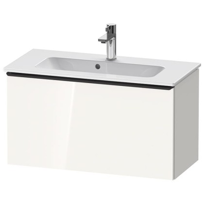 Duravit D-Neo Тумбочка подвесная Compact 81x37.2x44см., раковина, 1 ящик, цвет: белый высокоглянцевый