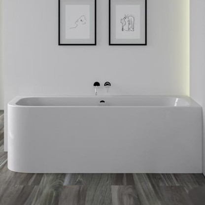 Knief Pure Left Ванна акриловая в правый угол 180х80х60см., щелевой перелив, цвет белый глянцевый