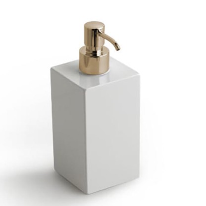 Bertocci Settecento Дозатор настольный, цвет: белый матовый композит/золото