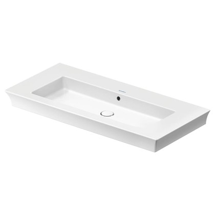 Duravit White Tulip Раковина накладная 105х49см, с переливом, без отв., цвет: белый