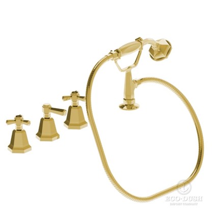 Stella Eccelsa Смеситель на борт ванны на 4 отверстия 3256TR2TC/307, без излива, цвет: золото