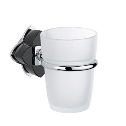 THG P?tale de cristal noir Стакан, подвесной, цвет: хром/черный хрусталь