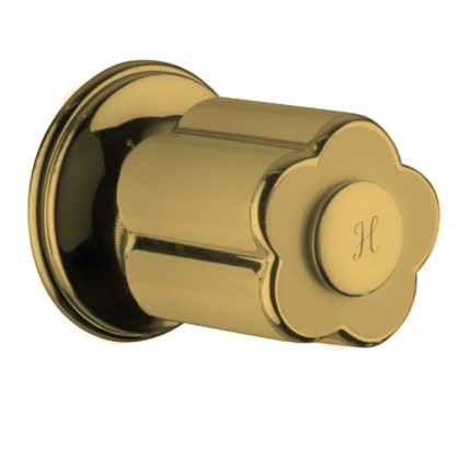 Bongio Fleur Noir Переключатель на 2 источника, цвет: золото/черный фарфор