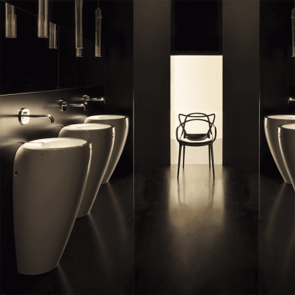 Laufen Alessi One Раковина пристенная 52х53х85 см, без отв., покрытие LLC, цвет: белый