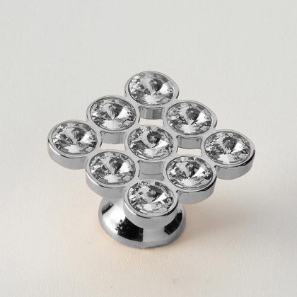 EBAN 9 Strass, ручка-кнопка для мебели, цвет: Swarovski хром