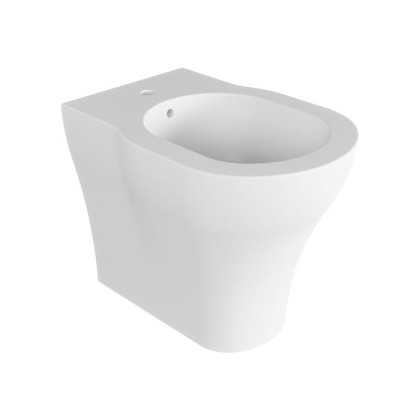 Azzurra XL Биде напольное 61x43x49 см, 1 отв. под смеситель, с креплением, цвет: Bianco lucido