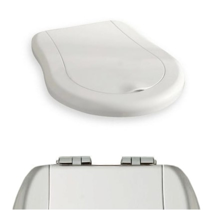 Kerasan Retro Сиденье NEW для унитаза, микролифт, цвет: белый/хром