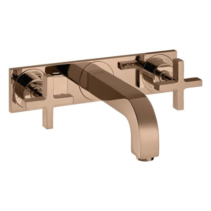 Axor Citterio Смеситель для раковины, настенный, цвет: полированное красное золото