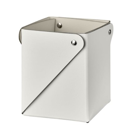 ADJ Коробочка MIU для чайных пакетов, 7x7xH8 см., цвет: белый/панна котта