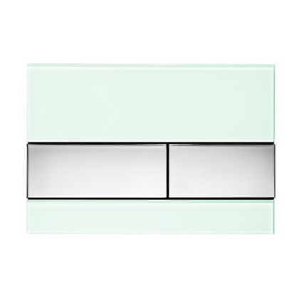 TECESquare Панель смыва, стекло, цвет: зеленое/хром