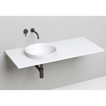 Salini Marea Раковина накладная 41.5х41.5х16см, без отв., без перелива, S-Stone, цвет: белый матовый