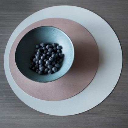 ADJ Круглый плейсмат, D35 см., цвет: устричный/пепельная роза