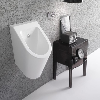 Globo Forty3 Писсуар настенный 37х32см., без отверстий для крышки, с крепежом, цвет: белый