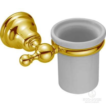 CISAL Arcana Стакан подвесной керамический, цвет: белый/золото