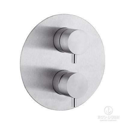 Cisal Xion Смеситель для ванны/душа, встраиваемый, внешняя и внутренняя части в комплекте, цвет: нержавеющая сталь