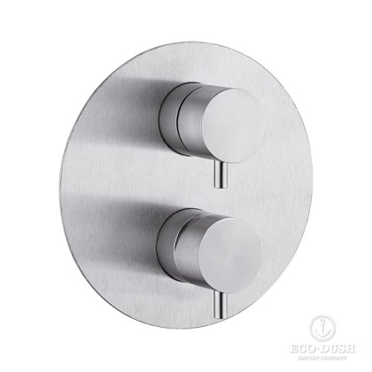 Cisal Xion Смеситель для ванны/душа, встраиваемый, внешняя и внутренняя части в комплекте, цвет: нержавеющая сталь